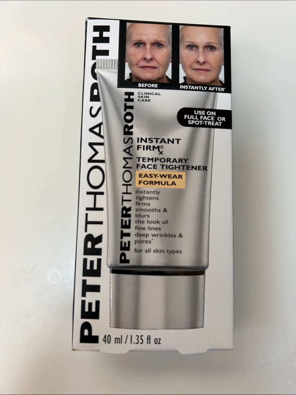 NWT Peter Thomas Roth Silver Instant Firm Temporary Face Tightener